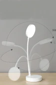 Şarjlı Dokunmatik LED Masa Lambası – 20 LED, 3 Renk Ayarlı Okuma Işığı, Ayarlanabilir Gövdeli Lamba - 7