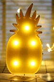 Dekoratif Ananas Şekilli Led Aydınlatma Duvar Monte Edilebilir Led Masa Lamba - 3