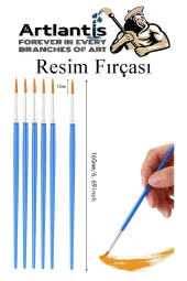 Resim Paleti ve Resim Fırça Seti 2 Paket Ressam Paleti Boyama Fırçası Akrilik Boya Guaj Boya Suluboya - 4