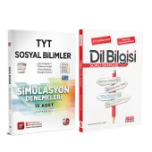 3D TYT Sosyal Bilimler Deneme ve AKM Dil Bilgisi Soru Bankası Seti 2 Kitap - 1