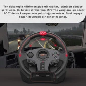 Cosmostech PXN V900 Gaming Racing Wheel PC, PS4, PS3, Switch, Xbox ONE, Xbox Series X/S Uyumlu Oyuncu Direksiyonu - 4