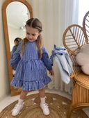 MODAVALS TRİKO HIRKA TOKA PÖTÜKARE KIZ ÇOCUK ELBİSE 3LÜ KOMBİN - 12