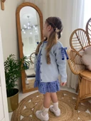 MODAVALS TRİKO HIRKA TOKA PÖTÜKARE KIZ ÇOCUK ELBİSE 3LÜ KOMBİN - 8