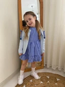 MODAVALS TRİKO HIRKA TOKA PÖTÜKARE KIZ ÇOCUK ELBİSE 3LÜ KOMBİN - 6