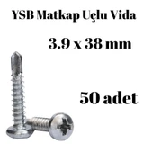 Yıldız Silindir Başlı 3.9X38 YSB Matkap Uçlu Akıllı Vida 50 Adet - 1