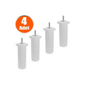 Ayarlanabilir Orta Ayak 13x18 Cm Beyaz 4 Adet - 1