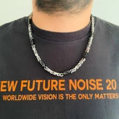 Çelik Zincir Siyah Detaylı Kral Model - ZN-271 thumbnail 2