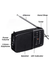 Knstar Taşınabilir Cep Radyosu  K-258 - 4