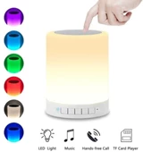 Gece Lambası & Bluetooth Hoparlör / Touch Lamp Oda Lambası Portable Speaker - 2