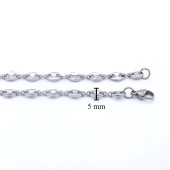 FerizZ 316L Çelik Gemici Unisex Zincir Kolye 60 cm ZN-293 thumbnail 4