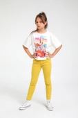Kız Çocuk Slim Fit Örme Pantolon - 1