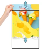 Ayt Powermaster PM-21757 Ledli Reklam Tabela A1 Poster Çerçevesi 85x61 cm Beyaz Işıklı Afişlik Cam Vitrin Tabelası - 5