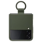 Samsung Z Flip 4 Yüzüklü Silikon Kılıf - Haki EF-PF721TGEGWW - 2