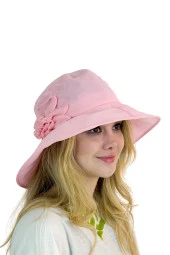 Güllü Kadın Şapka 1305 pembe - 1