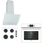 Teka - Chef 6 Premium Ankastre Beyaz Set ( Atv 60 Beyaz - Gbe 64002 Kbc Wh - HAK627 Wh ) - 1