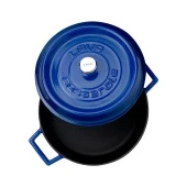 Lava Çok Amaçlı Döküm Basık Tencere 24 Cm Mavi Lvyst24k2b thumbnail 1