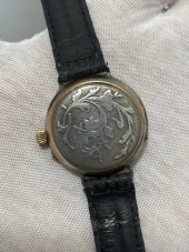 Constantinople Cylindre 10 Rubis 30mm 800 Ayar Gümüş Cep / Kol Saati 2. El - 2