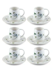 The Mia Butterfly Türk Kahvesi Fincan Takımı 6 Kişilik CUP0053 - 2