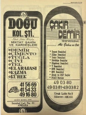 Ankara 1986 Meslek Reklam İlanı Efemera S105 thumbnail 1