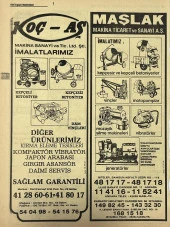 Ankara 1986 Meslek Reklam İlanı Efemera S181 thumbnail 2