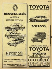 Ankara 1986 Meslek Reklam İlanı Efemera S347 thumbnail 1