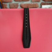 Erkek Kemer 3,5 Cm. Baskı Desenli Siyah Hakiki Deri (Vejetal Dana Derisi) Gvn-0054 - 3