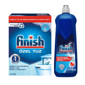 Finish Bulaşık Makinesi Özel Tuz 1.5 Kg + Finish Bulaşık Makinesi Parlatıcı 800 Ml (2'li Set) - 1
