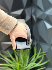 Telefon Bölmeli Unisex Hakiki Deri Telefon Hazneli Uzun Cüzdan Mıknatıslı Ve El Bantlı Cüzdan.MACONS - 2