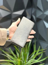 Telefon Bölmeli Unisex Hakiki Deri Telefon Hazneli Uzun Cüzdan Mıknatıslı Ve El Bantlı Cüzdan.MACONA - 1