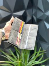 Telefon Bölmeli Unisex Hakiki Deri Telefon Hazneli Uzun Cüzdan Mıknatıslı Ve El Bantlı Cüzdan.MACONA - 3