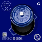 Lava Yuvarlak Tencere 24 Cm Trendy Mavi Lvytc24k2b thumbnail 4