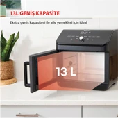 Instant 13 Litre 9 Programlı Ufak Boyutlu, Yapışmaz ve Yıkanabilir Aksesuarlı Air Fryer Fırın - 1