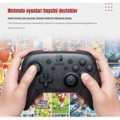Nintendo Switch Splatoon 2 Pro Controller Kablosuz Oyun Kolu PC Uyumlu thumbnail 6