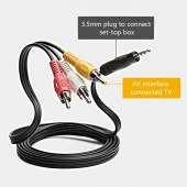 PrimeX PX-4824 3.5 mm Stereo To 3 Rca Dişi Tos Çevirici Dönüştürücü Ses/Görüntü Kablosu, 3.5mm to Rca Görüntü Aktarıcı - 6