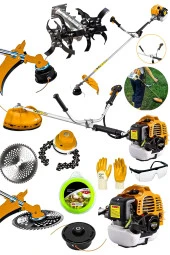 Dozzer 2.1 Hp Profesyonel Yan Tipi Benzinli Tırpan Ot Çalı Çim Biçme Makinesi + Çapa & Canavar Başlık - 1