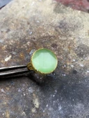 Güneş Taşı Serisi Yuarlak Kedi Gözü Taşlı El İşi Kadın Yüzük Ayarlanabilir - 2