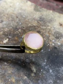 Güneş Taşı Serisi Yuarlak Kedi Gözü Taşlı El İşi Kadın Yüzük Ayarlanabilir - 7