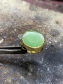 Güneş Taşı Serisi Yuarlak Kedi Gözü Taşlı El İşi Kadın Yüzük Ayarlanabilir - 8