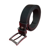 Erkek Kemer 3,5 Cm. Düz Siyah Hakiki Deri (Vejetal Dana Derisi) Gvn-0055 - 1