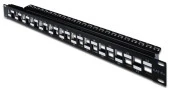 Digitus 24 Port Boş Patch Panel, Zırhlı/Zırhsız Keystone Jack Takılabilir, 1U Yüksekliğinde, Port'ların Yerleşimi Zikzaklı, RAL 9005 renk - 1