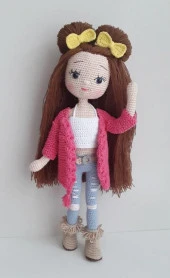 Havalı Bebek Amigurumi Organik Oyuncak - 1