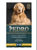 Pedro Kuzu Etli Yetişkin Köpek Maması 15 Kg - %26 Proteinli, Aktif Köpekler İçin Tam Beslenme - 1