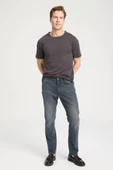 Wrangler W241575003 Antrasit Erkek Regular Fit Normal Kesim Bisiklet Yaka %100 Pamuk Tşört - 3