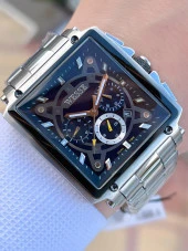 Wesse Çelik Kordon İç Fonksiyonları Aktif 5 Atm Suya Dayanıklı Erkek Kol Saati EWWG402703 thumbnail 1