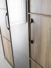 Erezoğulları Mobilya Beyoğlu Modern 3 Kapaklı Çekmeceli Elbise Dolabı Gardrop 130cm - 2