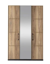 Erezoğulları Mobilya Beyoğlu Modern 3 Kapaklı Çekmeceli Elbise Dolabı Gardrop 130cm - 3