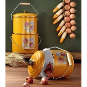 BONERA EMAYE BAĞRAÇ 3LÜ SET 6 PARÇA 14CM 16CM 18 CM - 2