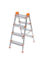 Banio Perilla Çift Çıkışlı 4+4 Basamaklı Metal Merdiven - 1