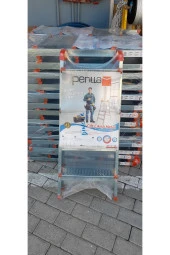 Banio Perilla Çift Çıkışlı 4+4 Basamaklı Metal Merdiven - 4