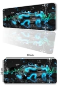 SonicTouch Mclaren P1 Fantasy Fütüristik Kaymaz Gaming Oyuncu Masaüstü Dikişsiz Klavye Mouse Pad 32x70Cm thumbnail 1